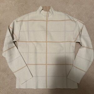 Cream and Tan Sweater